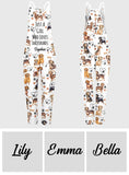 Just A Girl Who Loves Dachshund - Personalized Dachshund Loose-Fit Overalls/ Rompers