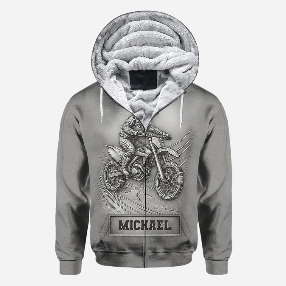 Metalic Dirt Bike/ Motocross - Personalized Dirt Bike All Over Shirt