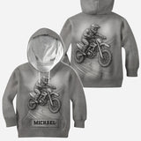 Metalic Dirt Bike/ Motocross - Personalized Dirt Bike All Over Shirt