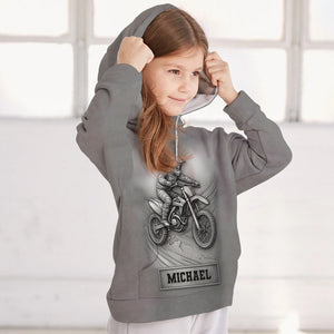 Metalic Dirt Bike/ Motocross - Personalized Dirt Bike All Over Shirt