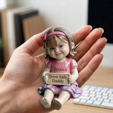 Custom Any Photo - Drive Safe - Personalized Family Premium 3D Figurine