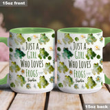 Just A Girl Who Loves Frogs - Personalized Frog Accent Mug
