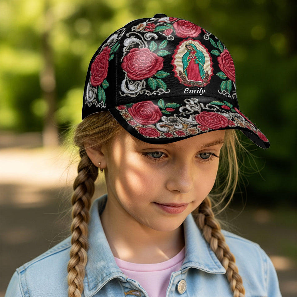 Our Lady Guadalupe Rose - Personalized Christian Classic Cap