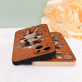 Cowgirl Spirit - Personalized Cowgirl 3D Embossed Leather Phone Case