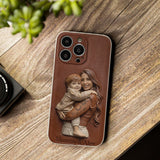 Custom Any Photo Gift For Mom, Grandma - Personalized Mother Leather Phone Case