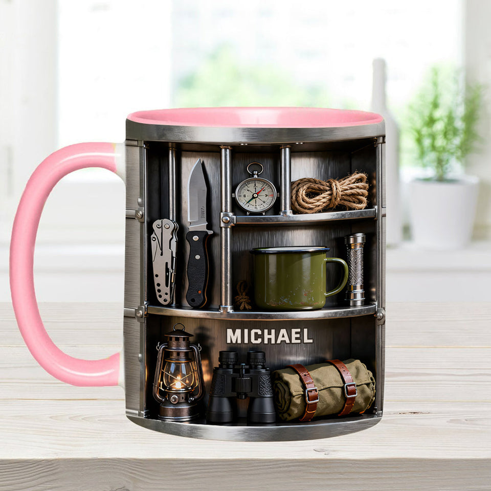 Love Camping - Personalized Camping Accent Mug & Coaster
