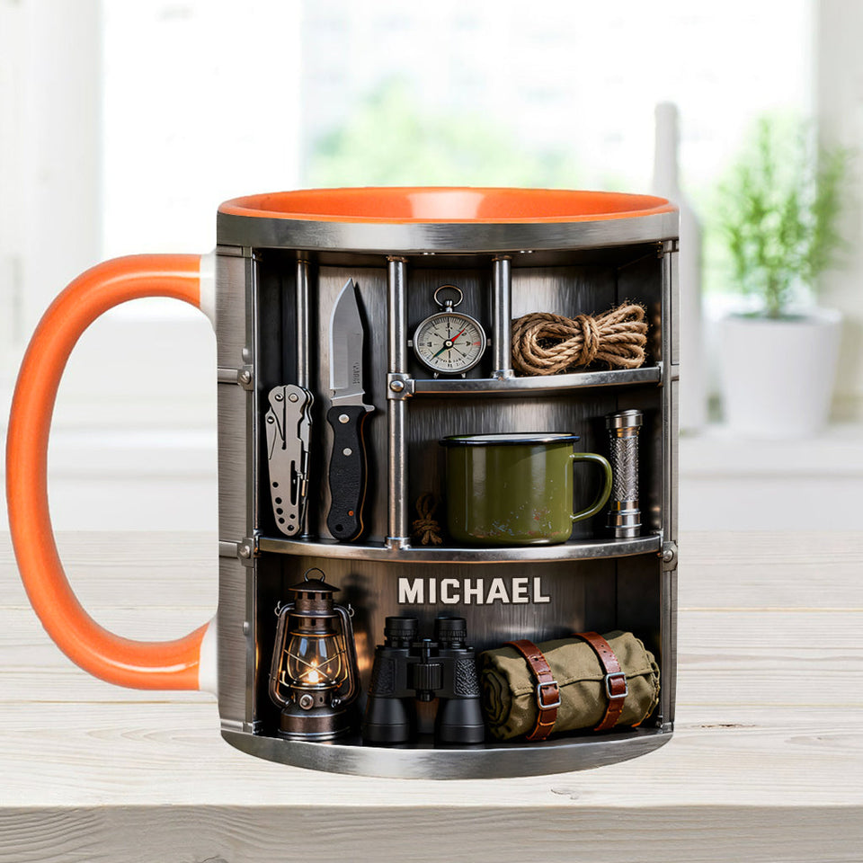 Love Camping - Personalized Camping Accent Mug & Coaster