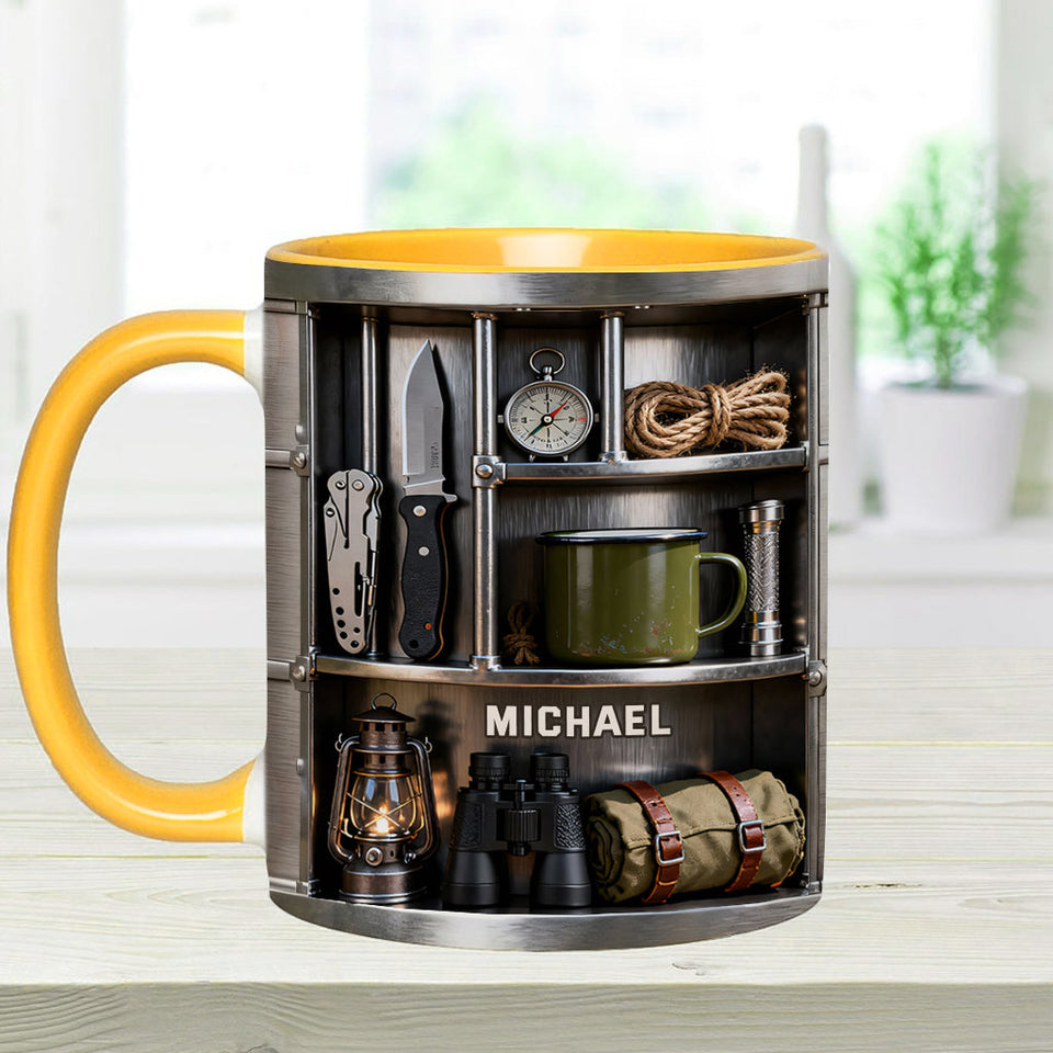 Love Camping - Personalized Camping Accent Mug & Coaster