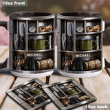 Love Camping - Personalized Camping Accent Mug & Coaster