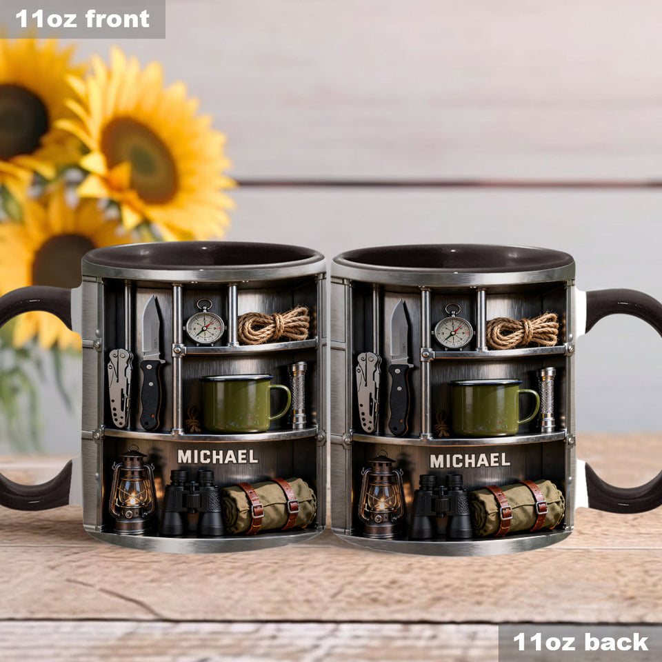 Love Camping - Personalized Camping Accent Mug & Coaster