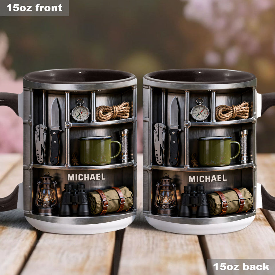 Love Camping - Personalized Camping Accent Mug & Coaster