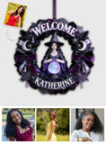 Any Photo Welcome Witches - Personalized Witch Custom Shaped Wood Sign
