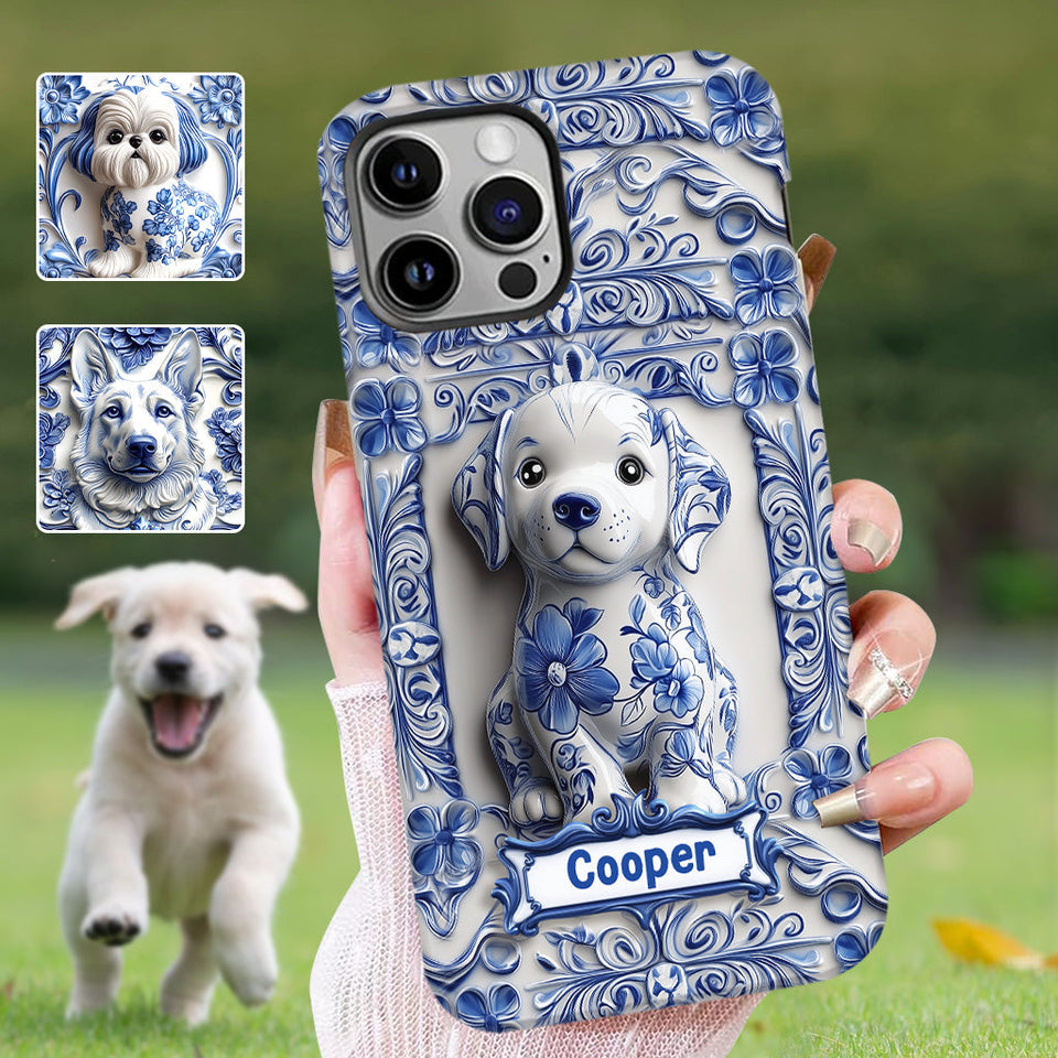 Cute Labrador Retriever - Personalized Dog Full Print Phone Case