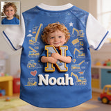 Custom Photo, Alphabet, Any Theme - Personalized Kid Baseball Jersey