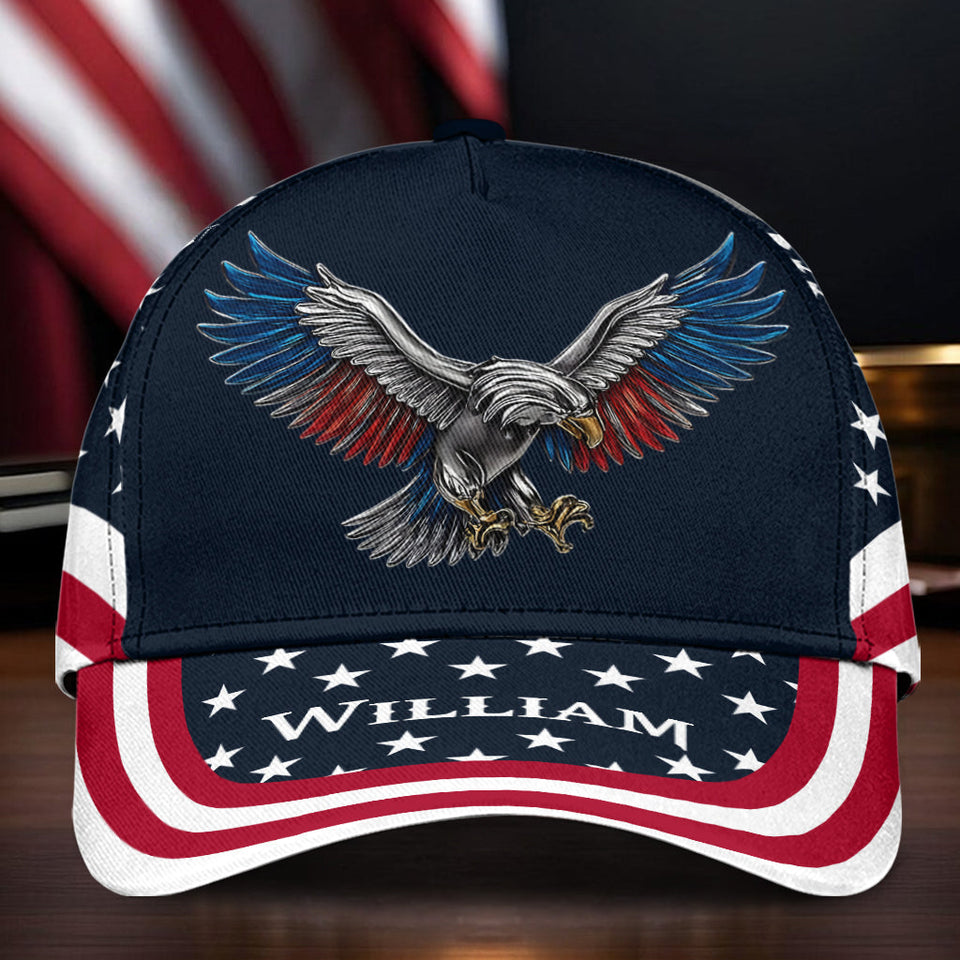 Freedom Strong Eagle - Personalized Independence Day/ 4th of July Classic Cap