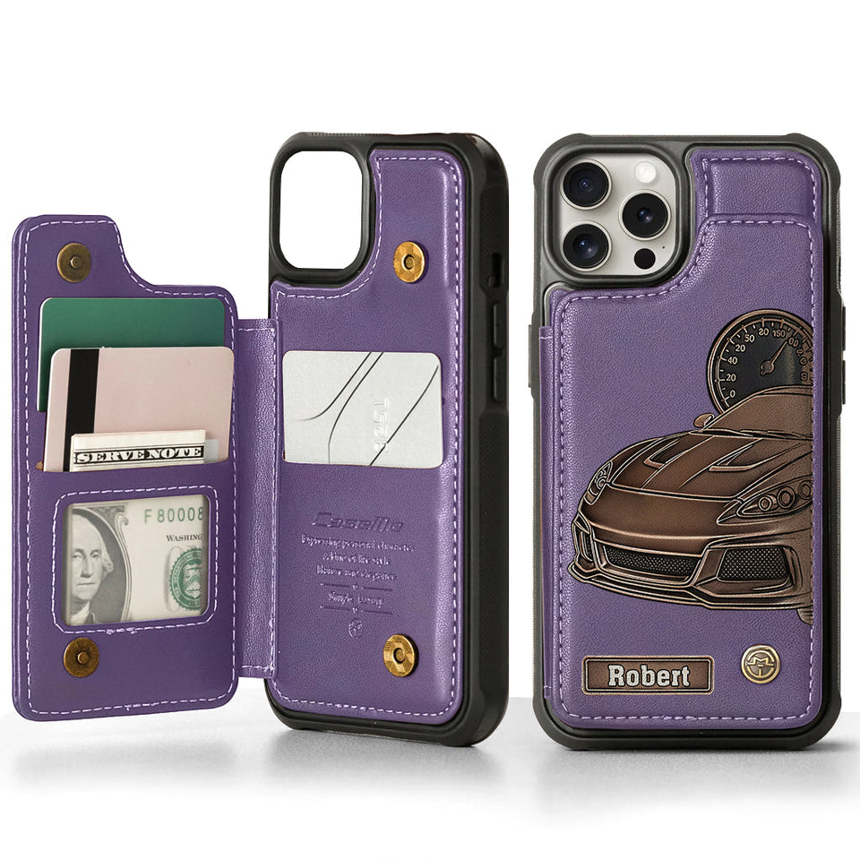 Love High Speed - Personalized Racing Wallet Phone Case