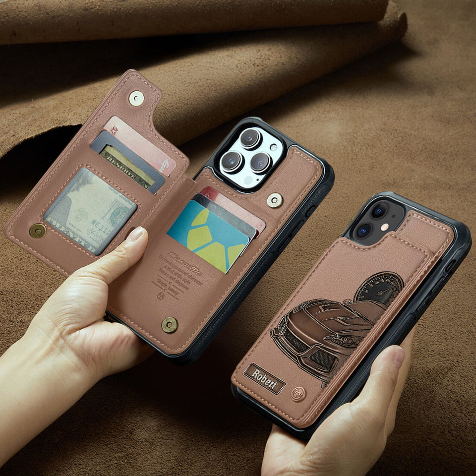 Love High Speed - Personalized Racing Wallet Phone Case