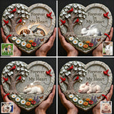 Forever In My Heart - Personalized Dog Heart Shaped Stone