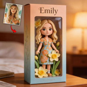 Custom Any Photo Birthmonth Flower - Personalized Self Love Custom Shaped Acrylic Plaque