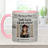 The Success Times - Personalized Graduation Accent Mug