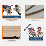 Land Of The Free - Personalized Independence Day/ 4th of July Custom Shaped Wood Sign