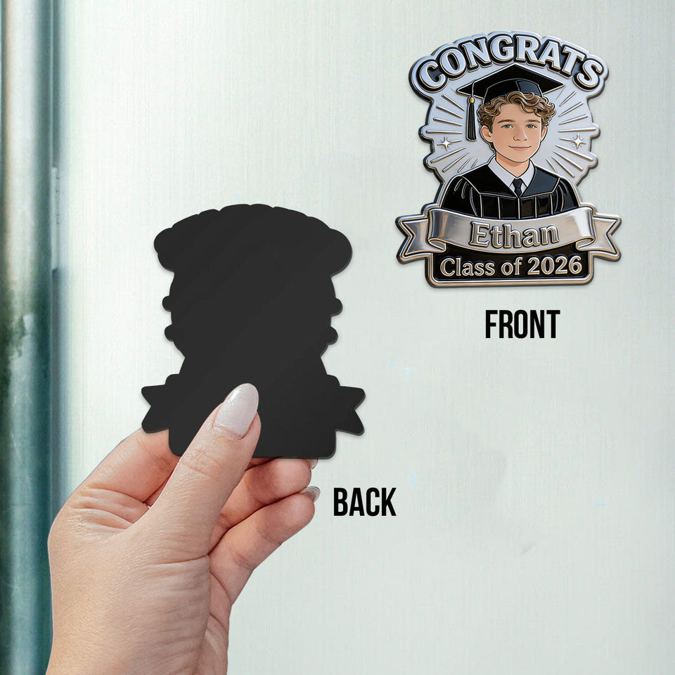 Class Of 2026 - Personalized Graduation Magnet