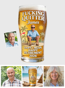 Happy Retirement - Personalized Retired Beer Pint