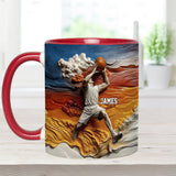 Cool Basketball Player - Personalized Basketball Accent Mug