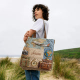 Travelling Is My Therapy - Personalized Travelling Quilted Tote Bag