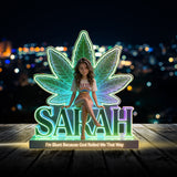 Custom Any Photo - Personalized Weed Acrylic LED Night Light