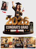 Personalize Song & Image, Graduation Gift - Personalized Graduation Custom Shaped Acrylic Plaque