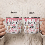 Just A Girl Who Loves Camping - Personalized Camping Enamel Mug
