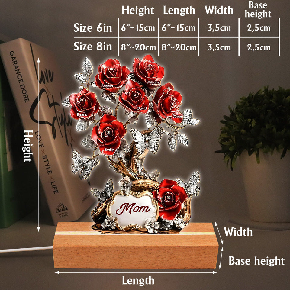 Flowers For Mom - Personalized Mother Custom Shaped Acrylic Plaque