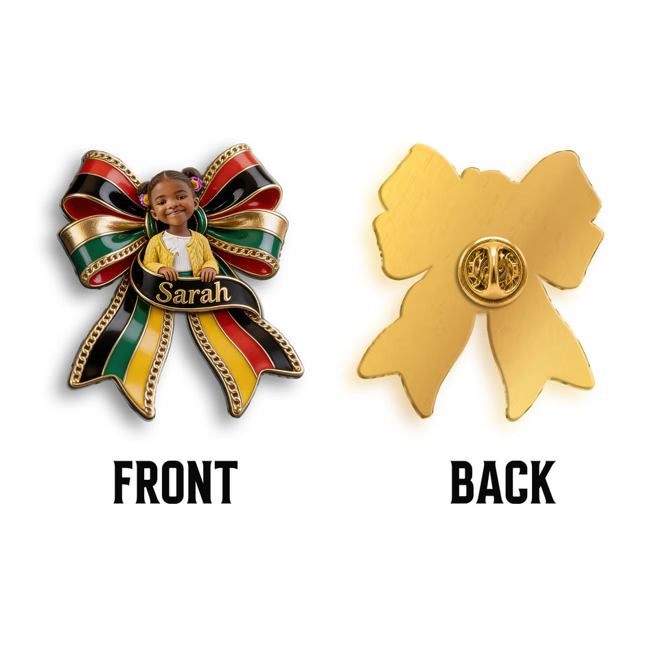 Celebrating Freedom 1865 - Personalized Juneteenth 3D Embossed Enamel Pin