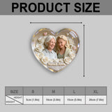Mother Keepsake Gift, Custom From Any Photo, Birthmonth Flower - Personalized Mother Pocket Hug Card