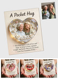 Mother Keepsake Gift, Custom From Any Photo, Birthmonth Flower - Personalized Mother Pocket Hug Card