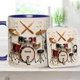Awsome Drummer - Personalized Drummer Accent Mug & Coaster