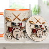 Awsome Drummer - Personalized Drummer Accent Mug & Coaster