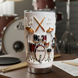 Awsome Drummer - Personalized Drummer Tumbler