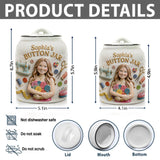 Button Jar For Sewing Lovers - Personalized Sewing Cookie Jar
