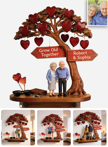 Everlasting Love - Personalized Couple Wooden Floating Shelf
