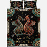 You & Me We Got This - Personalized Dragon Quilt Set