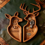 Deer Couple - Personalized Hunting Catch-All Tray