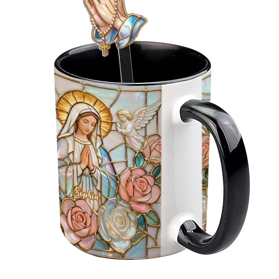 Believe - Personalized Christian Set Accent Mug with Acrylic Stirrers