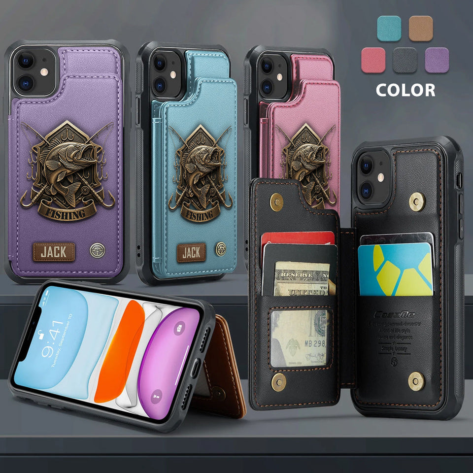 Fishing For Life - Personalized Fishing Wallet Phone Case