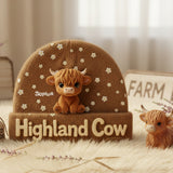 Cute Highland Cow - Personalized Highland Cow Beanie Hat