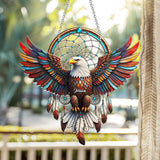 Majestic Eagle - Personalized Bald Eagle Window Hanging Suncatcher Ornament