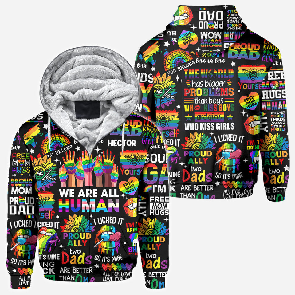 Human Rights Are Not Optional - Personalized LGBT Support All Over Shirt