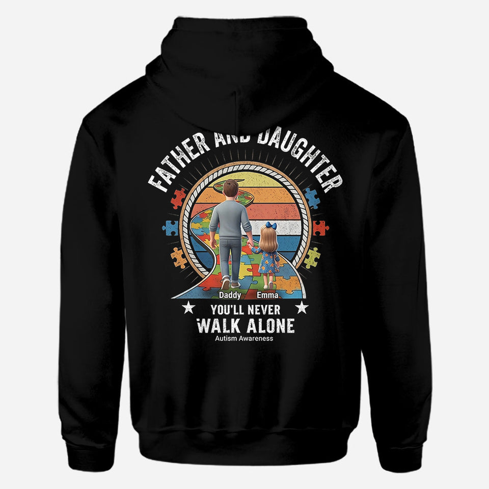 You'll Never Walk Alone - Personalized Autism Awareness All Over Shirt