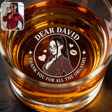 Funny Gift For Him/ Boyfriend/ Husband... - Personalized Spicy Couple Engraved Whiskey Glass